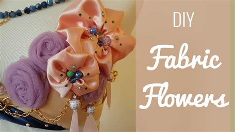Diy Easy Fabric Flowers Perfect Appliques For Dresses And Costumes
