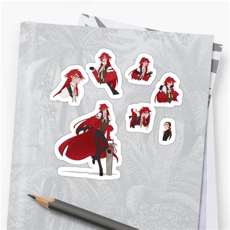 grell sutcliff stickers by t