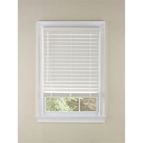 Shop Levolor 2 In Cordless White Faux Wood Blinds Common 35 In