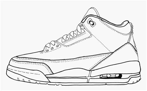 Air Jordan Coloring Jordans Drawing Pages Shoes Printable Getdrawings