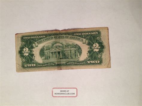 Series 1928 G 2 Red Seal Two Dollar Jefferson United States Note