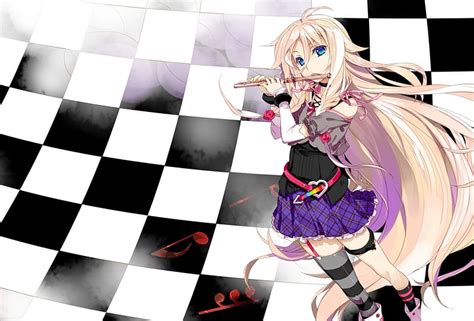 720p Free Download ~ias Music~ Vocaloid Anime Flute Blonde Exit Tunes Ia Long Hair