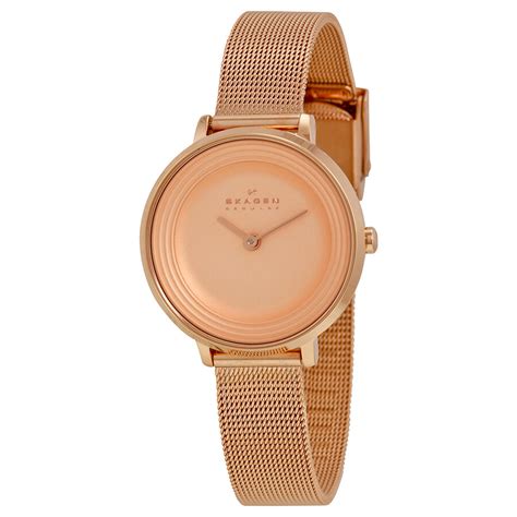 Hand watch skagen mens watches watches titanium watches black watch watch sale skagen watches luxury watches for men mesh band. Skagen Rose Gold Rose Gold-tone Stainless Steel Ladies Watch SKW2213 - Steel - Skagen - Watches ...