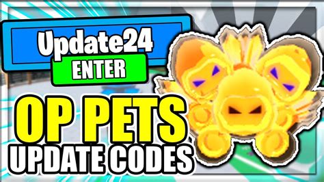 All New Op Pets Update Codes 👑tapping Mania Roblox🗺️ Youtube