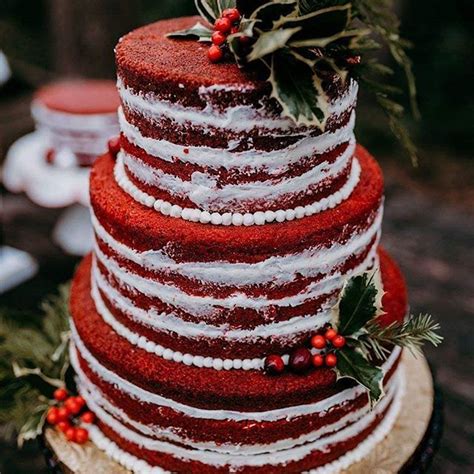 Look At This Cake Delicious Red Velvet With Holiday Cheer
