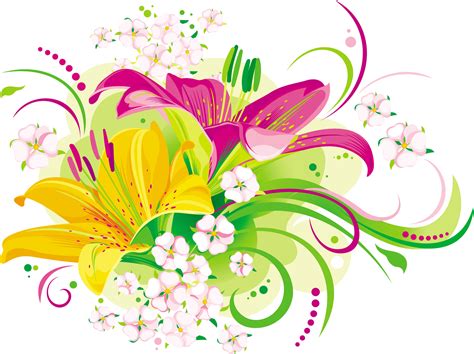 Vector Flower Png Hd Clip Art Library