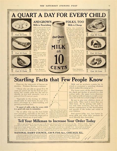 1916milk 1236×1600 Milk Packaging Milk Advertising Vintage Ads