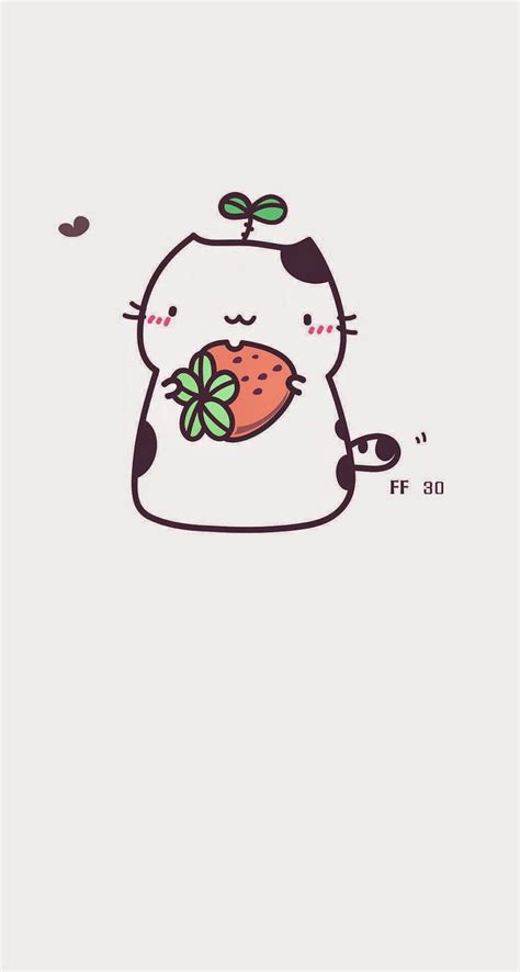 Strawberry Cat 3 Cute Cat Drawing Cute Drawings Kawaii Cat
