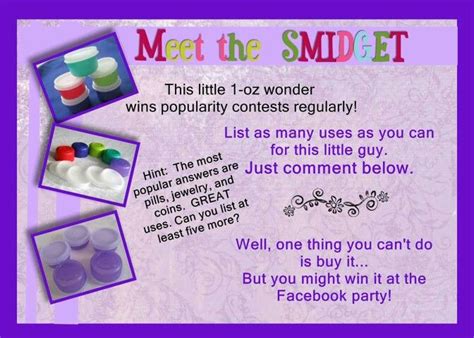 Check spelling or type a new query. Smidget- 1oz container | Tupperware consultant, Tupperware ...