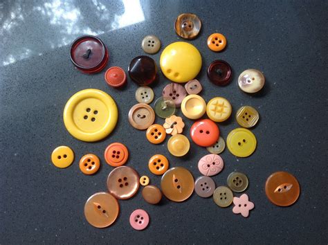 Orange Buttons Button Lot 40 Etsy Variations Of Orange Etsy Orange