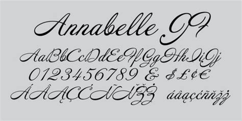 The annabel font has been downloaded 17,836 times. Annabelle JF font download | Fonts, Font names, Script fonts