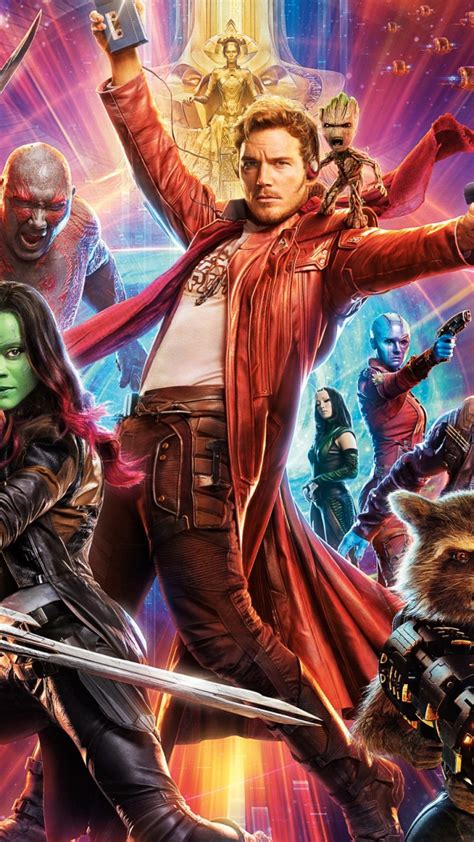 Wallpaper Guardians Of The Galaxy Vol 2 Star Lord Gamora Drax