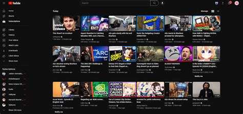 The Subscription Section Used To Show All Live Streamers At The Top