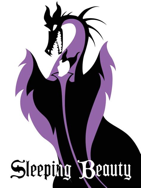 The Logo For Sleeping Beauty With A Dragon On It