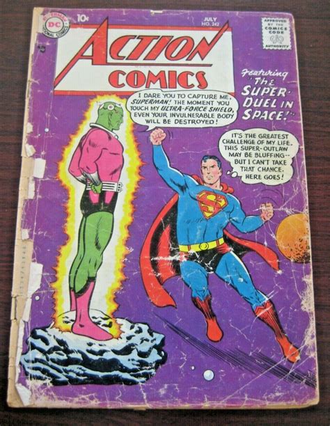 Action Comics 242 July 1958 Dc Comics Superman Very