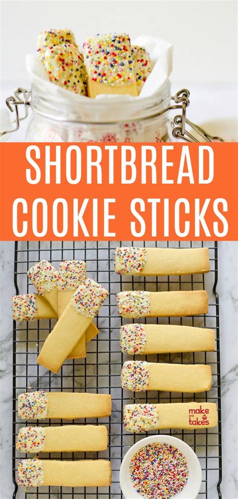Shortbread Cookie Sticks Dipped In White Chocolate Recipe Cookie