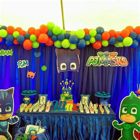Pj Mask Birthday Party Ideas Photo 2 Of 8 Catch My Party