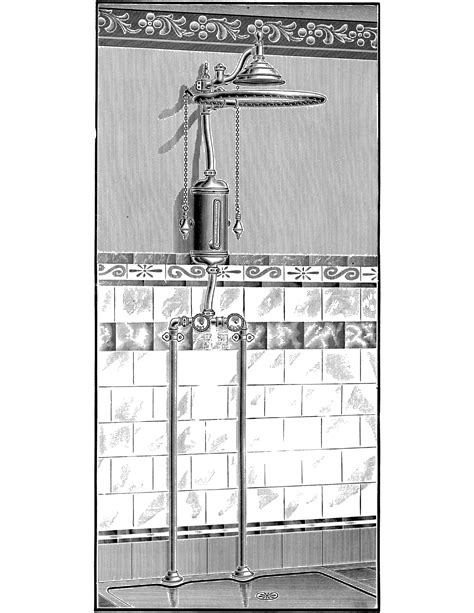 3 Vintage Shower Images The Graphics Fairy