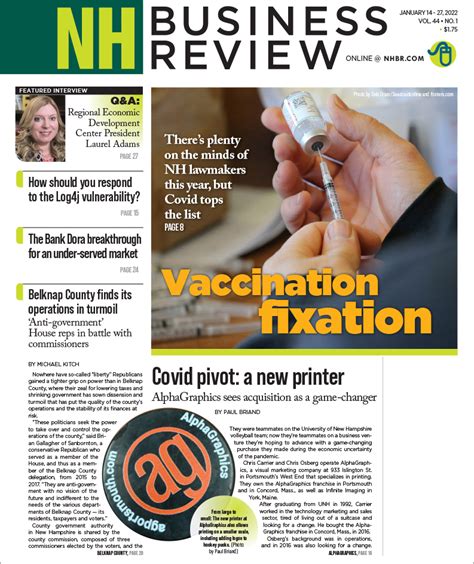 New Hampshire Business Review January 14 2022 Nh Business Review