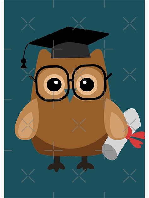 Cute Brown Owl Teacher Spiral Notebook For Sale By Designsbydb