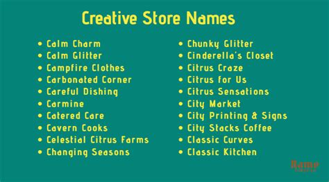920 Unique And Creative Shop Name Ideas Just Updated