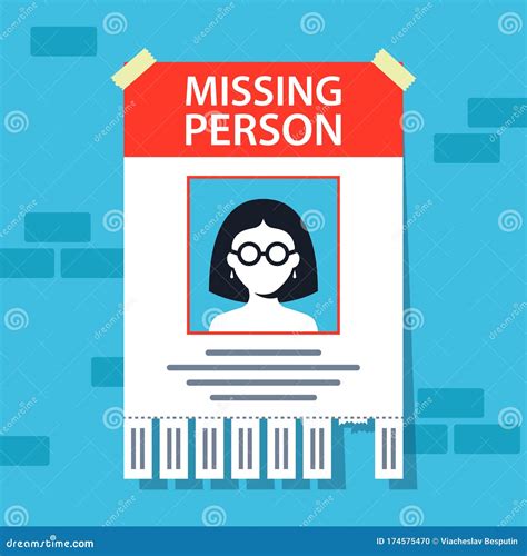 Missing Person Poster Vector Illustration 16343674