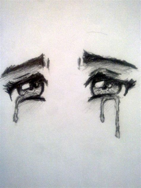 Crying Anime Eyes By Mosten94 On Deviantart Sketches Eye Drawing