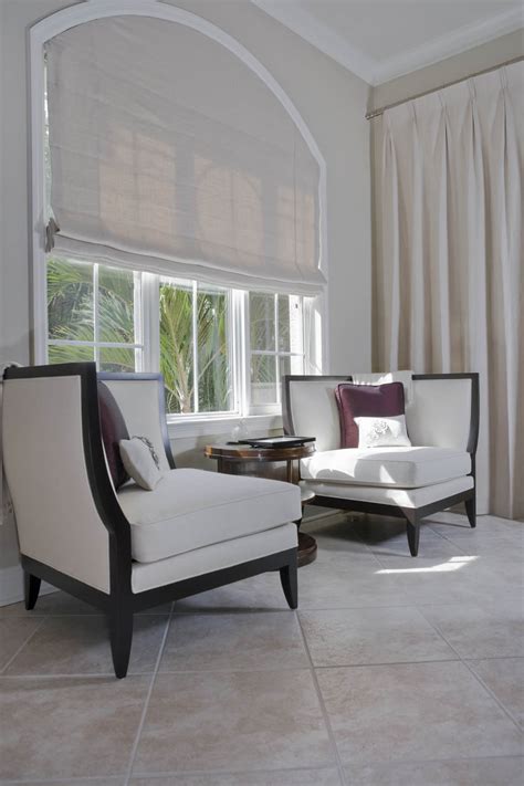 But, it can be difficult to find proper window treatments that complement your style and give you control over lighting and privacy. Custom roman shade for arched window | Interior Design ...