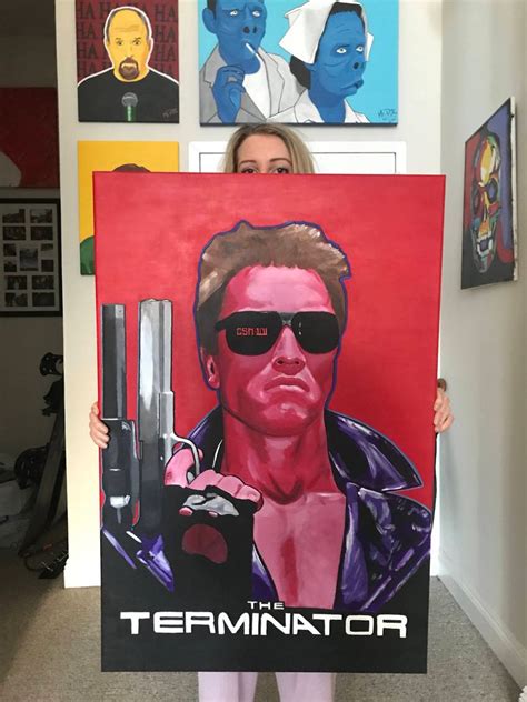 The Terminator Arnold Schwarzenegger Mr Pjc Pop Art Etsy