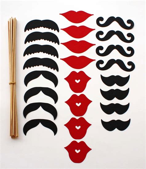 Items Similar To Diy 24 Piece Photo Booth Props On Etsy