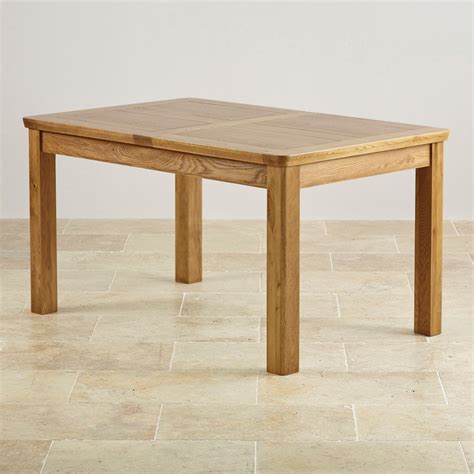 Orrick 4ft 7 X 3ft Rustic Solid Oak Extending Dining Table