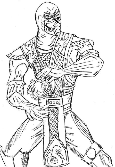 Sub Zero Vs Scorpion Coloring Pages Coloring Pages The Best Porn Website