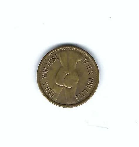 Vintage Nude Busty Woman Heads Tails Adult Peepshow Cleveland Ohio Coin