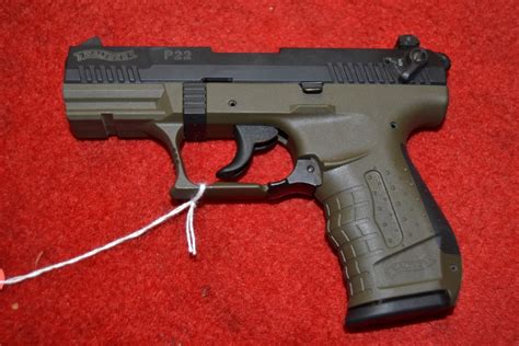 Walther P22 22lr Od Green W 2 Mags Previously Owned For Sale At