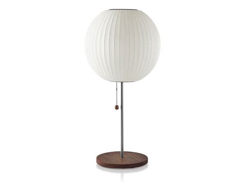 Matching floor lamp also available. Nelson Ball Lotus Table Lamp, Brushed Base en 2020 ...
