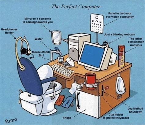 The Perfect Computer Computer Humor Funny Cartoon Pictures Funny