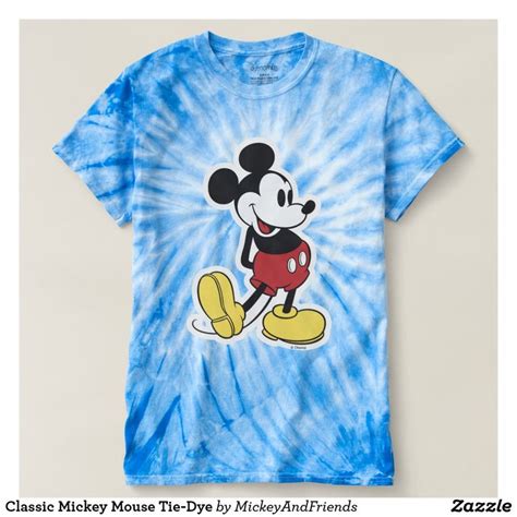Classic Mickey Mouse Tie Dye T Shirt Classic Mickey