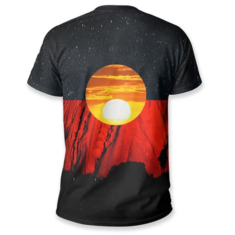 1sttheworld Australia Aboriginal Flag T Shirt K5 Limited Edition