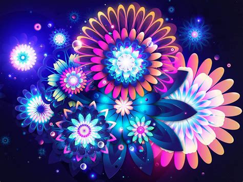 Cool Abstract Flowers Wallpaper 1600x1200 10165