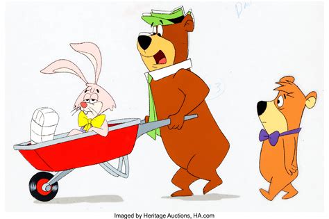 Yogi The Easter Bear Production Cel Set Up Hanna Barbera Lot