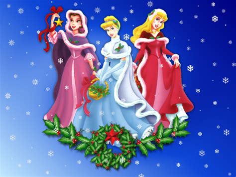 disney princesses at christmas classic disney wallpaper 7963794 fanpop