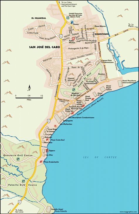 Map San Jose Del Cabo Mexico The Ozarks Map