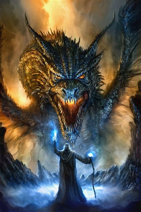 Revised Dragon Painting By Chris Scalf On Deviantart Dragon Artwork