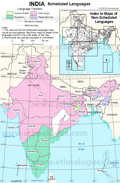 India Index Map Ethnologue
