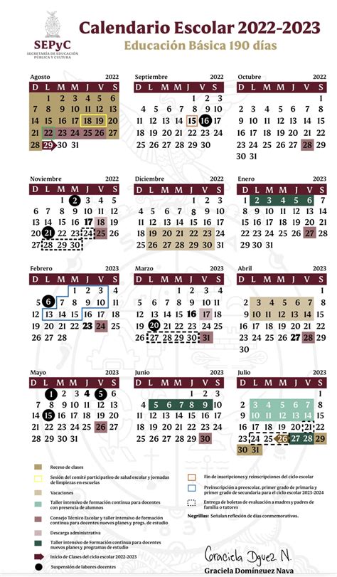 Calendario Escolar 2023 A 2024 Sep Pdf