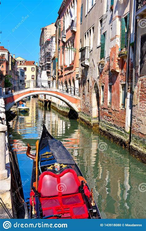 Characteristic Gondola In Venice Italy Stock Photo Image Of Building