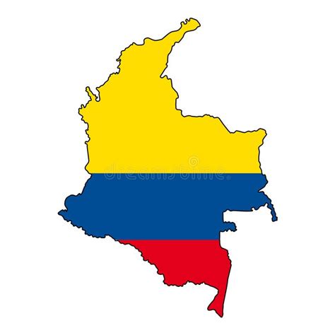 Colombiamap Of Colombia Vector Illustration Stock Vector