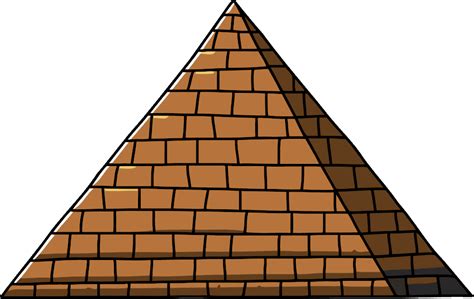 Cartoon Pyramid Png Vector Cartoon Pyramid Material Png Image Picture Free Dengan Santai