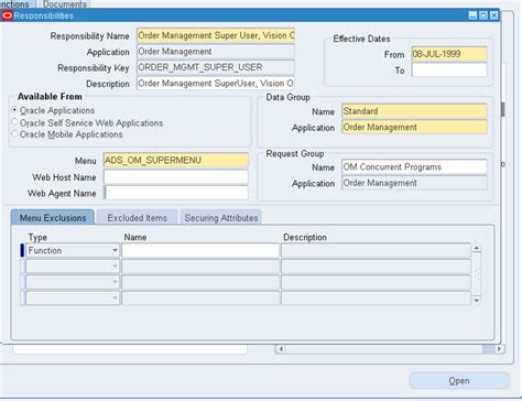 Defining A Responsibility In R12 Oracle Erp Apps Guide