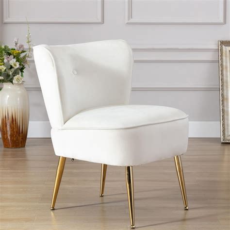 Wingback Accent Chairs For Living Room Modern Cushion Small Velvet